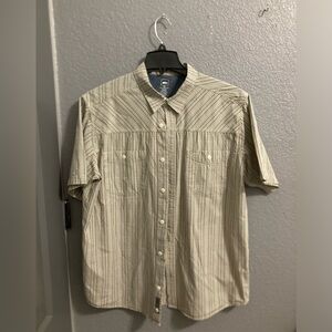 REI Co-op Sahara Striped Short Sleeve Button Up Shirt Size XL NWOT